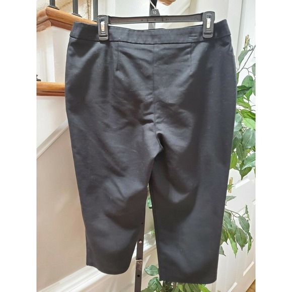 Fabulously Slimming Women Black Cotton & Polyester Mid Rise Straight Leg Pant 1 - Picture 7 of 9